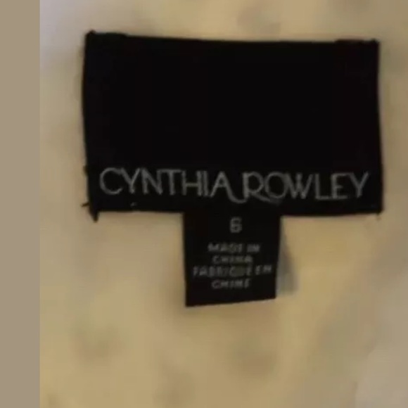 Cynthia Rowley Summer Dress White Swan Print 6 - Picture 7 of 8